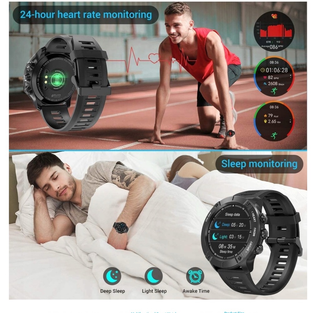 Catshin CS-MS01 Multi-Functional Smart Watch - New - Picture 5 of 5